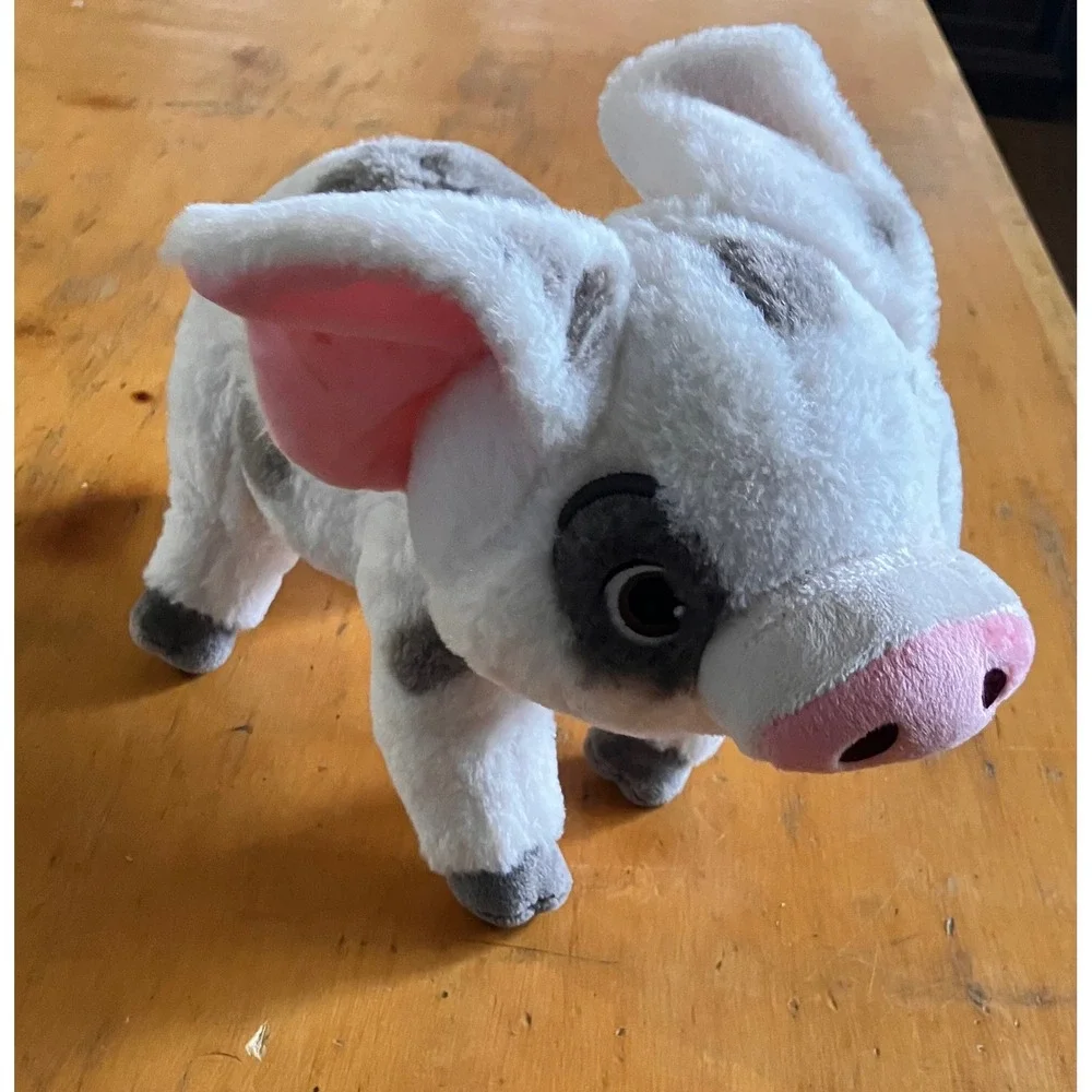 Disney Pua Plush Toy Kids 9 Inch White Moana Pig Spotted Stuffed Animal